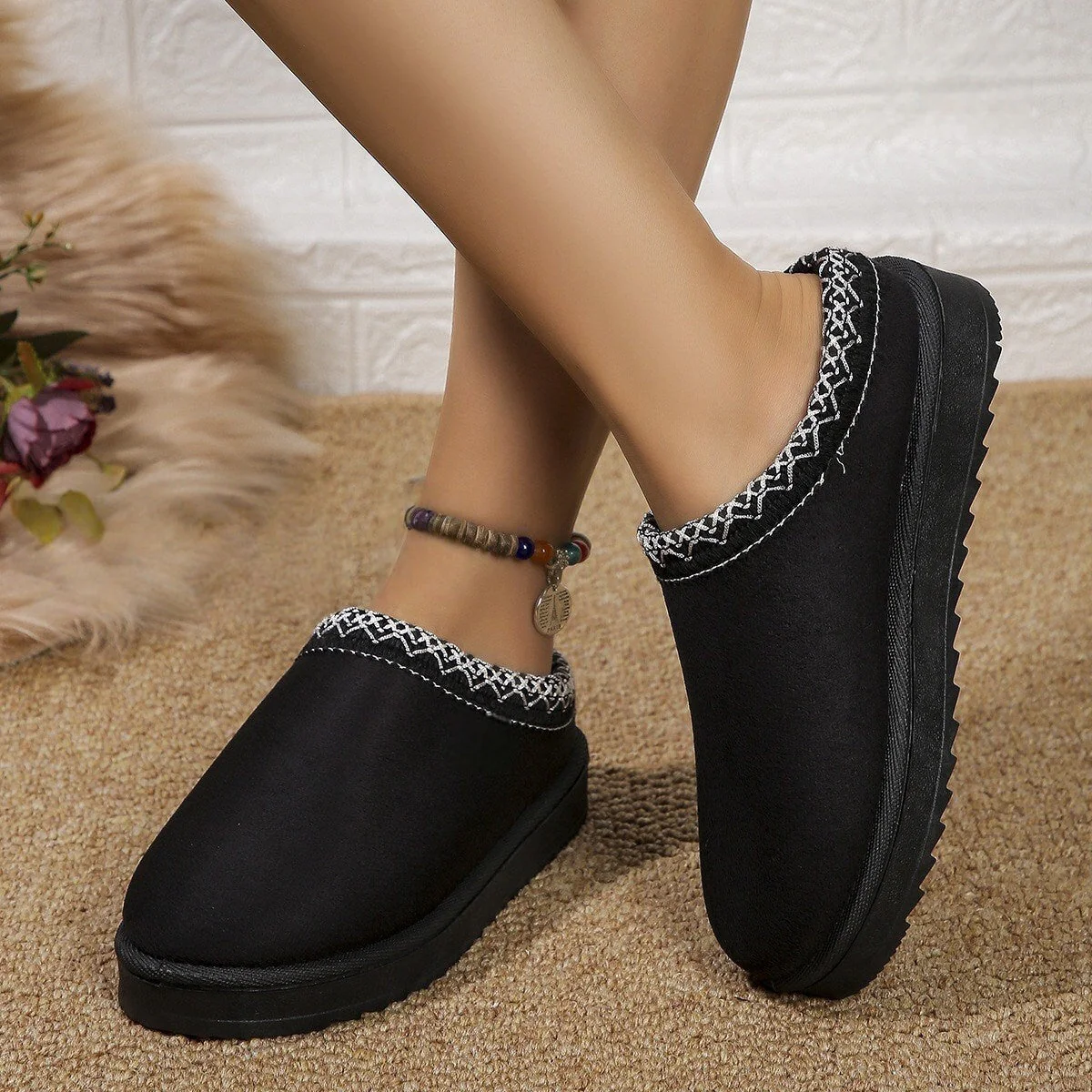 T588-112   Stuffed and Warm Tasman Slippers -GYXZ - Image 4