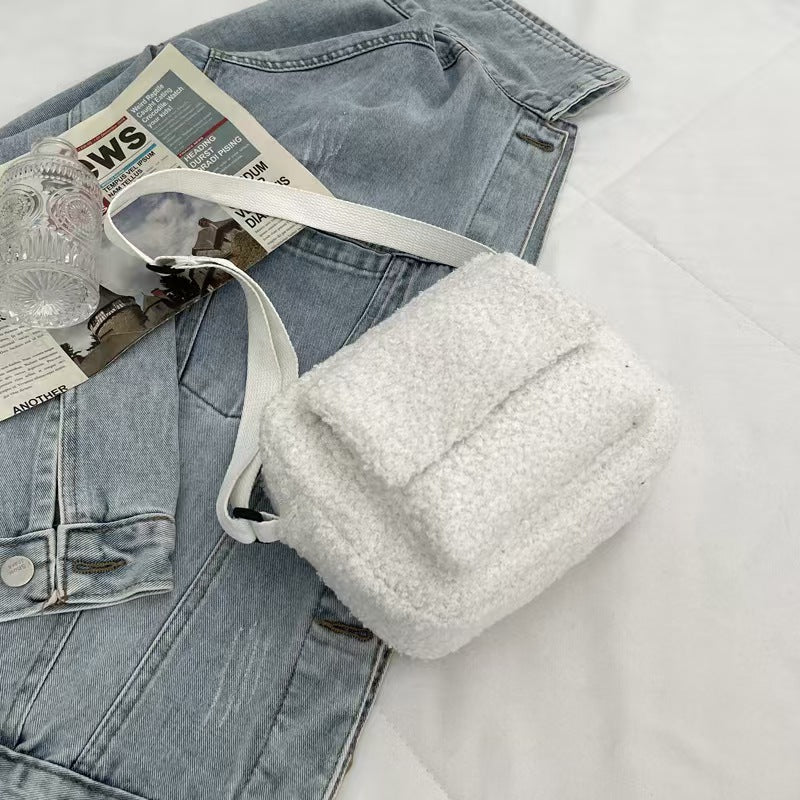 T588-495 Plush handbag, hand-held shoulder bag-GYBB - Image 3