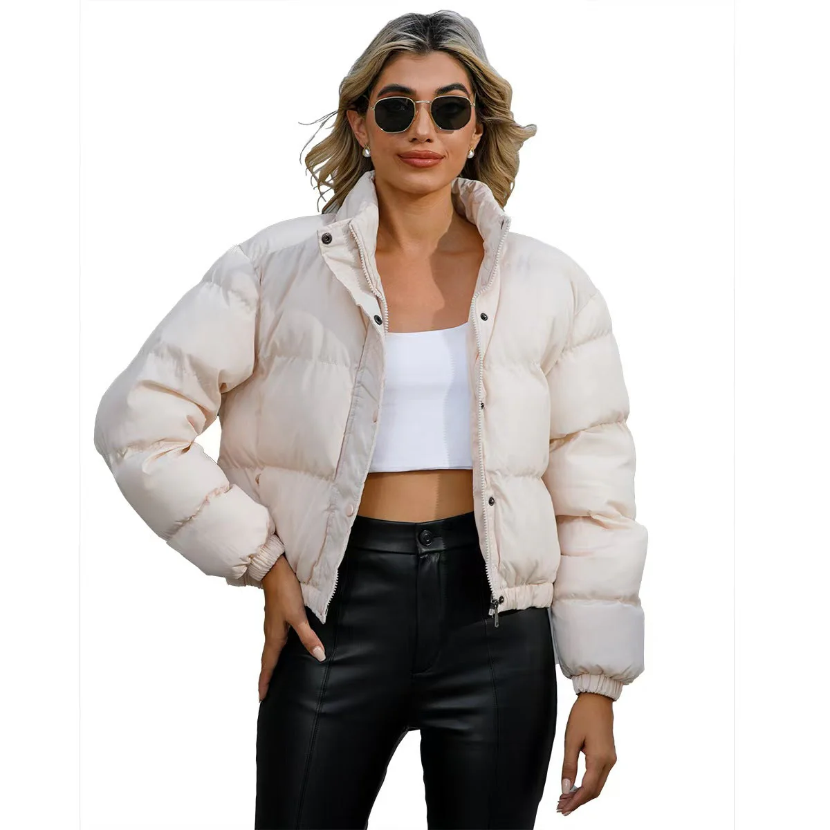 T588-709  Autumn andT588-709 winter women's short casual loose jacket   -GYYF - Image 2