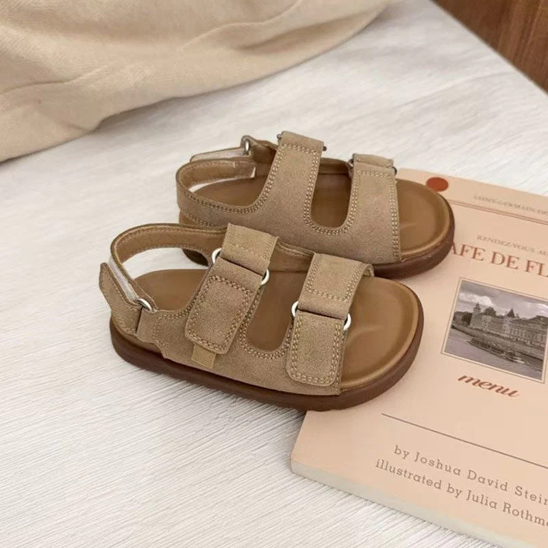 T588-1034  Children's sandals summer new British style casual soft sole - Image 2