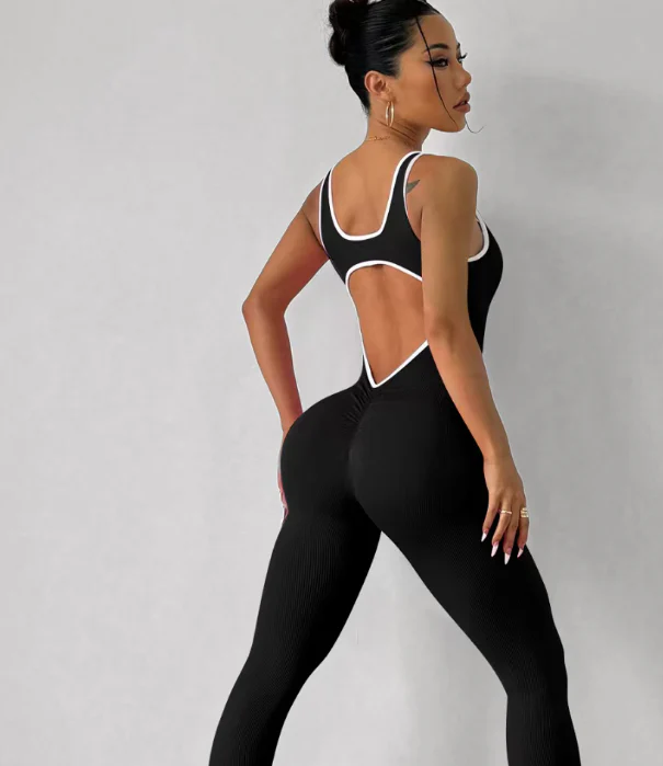 T588-1038 Sports one-piece sleeveless quick drying tight yoga suit - Image 2