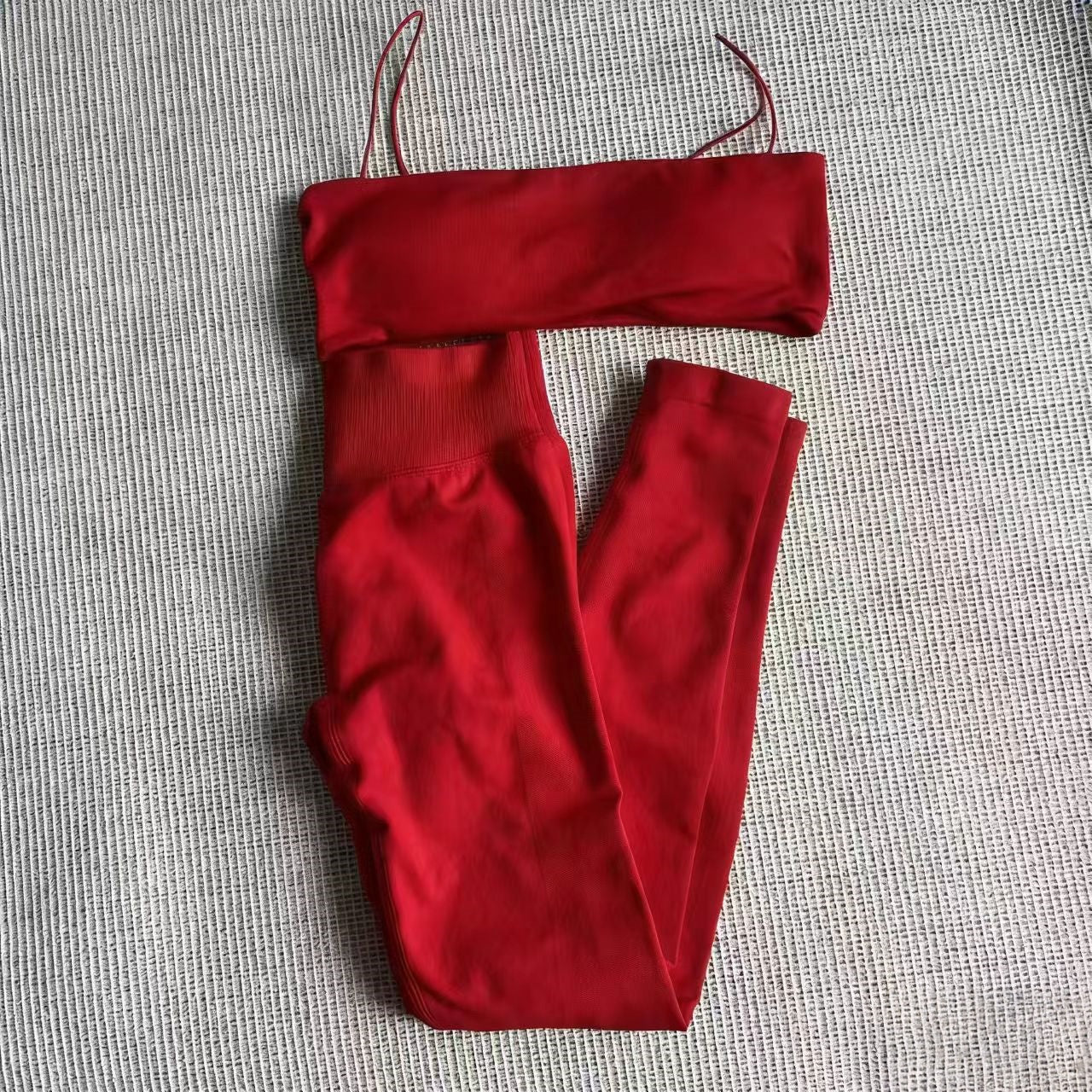 T588-1063 Ladies' Sports Yoga Outdoor Fitness Set - Image 5