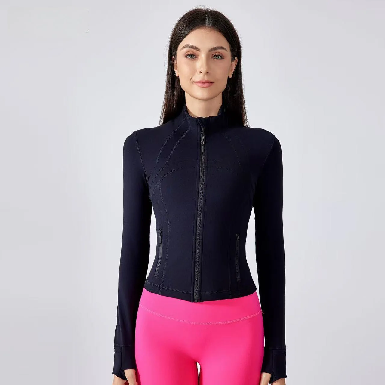 T588-1078  Yoga fitness clothing, long sleeves, slim fit, outdoor - Image 3