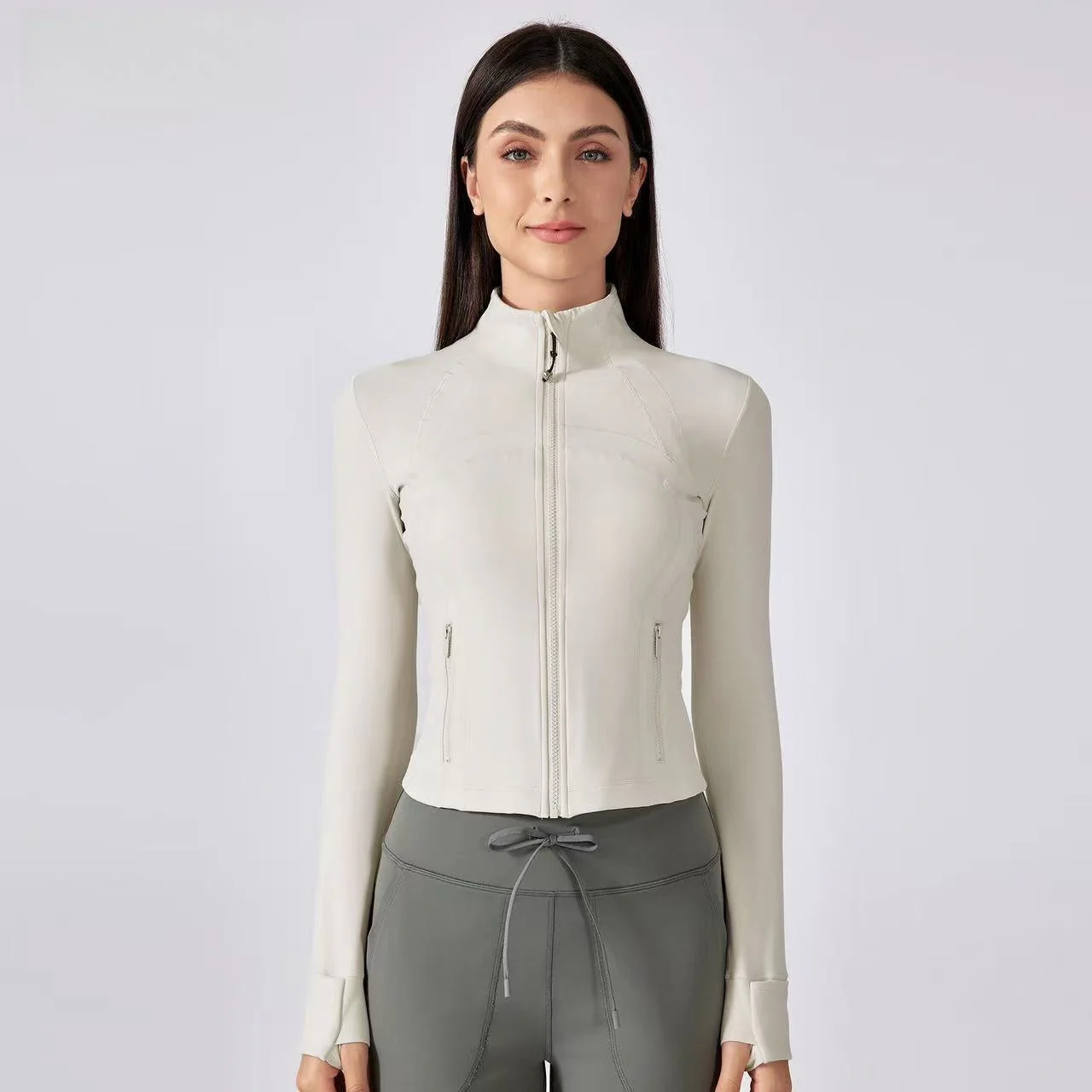 T588-1078  Yoga fitness clothing, long sleeves, slim fit, outdoor - Image 4