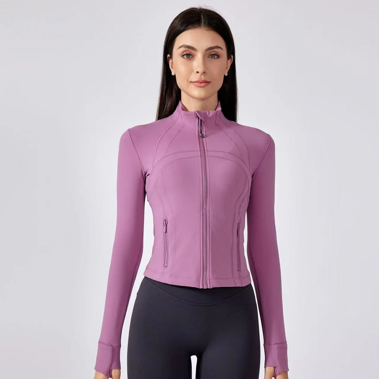 T588-1078  Yoga fitness clothing, long sleeves, slim fit, outdoor - Image 5