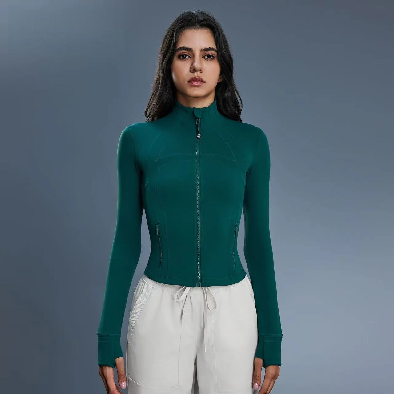 T588-1078  Yoga fitness clothing, long sleeves, slim fit, outdoor - Image 7