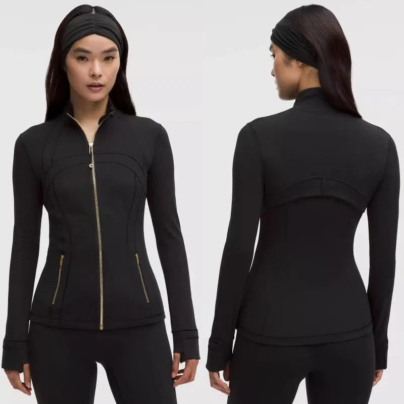 T588-1081 New sports jacket slim fit yoga top long sleeved - Image 5