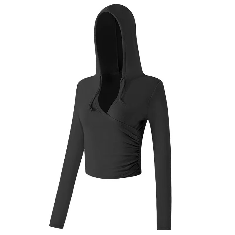 T588-1094 New yoga clothes, quick drying and slimming running long sleeved fitness clothes - Image 2