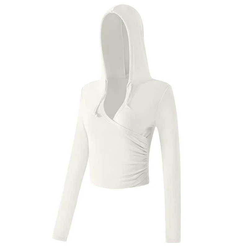 T588-1094 New yoga clothes, quick drying and slimming running long sleeved fitness clothes - Image 5