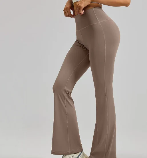 T588-1096 Sports yoga micro flared wide leg fitness pants - Image 7