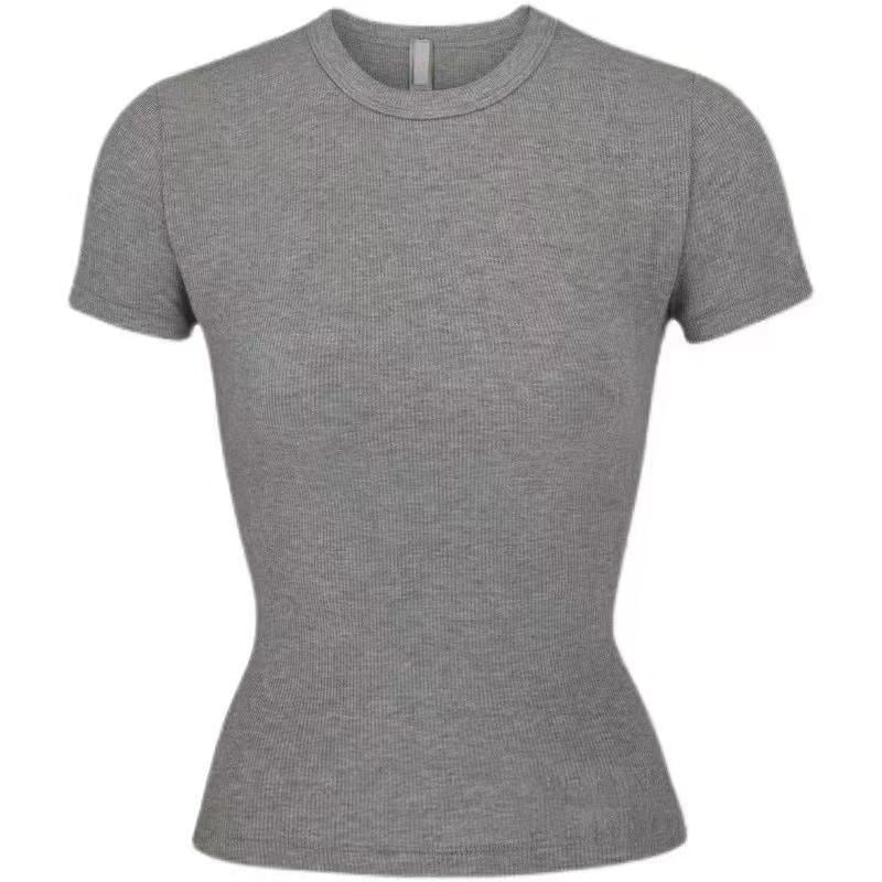 T588-1104 Short sleeved comfortable and beautiful solid color - Image 11