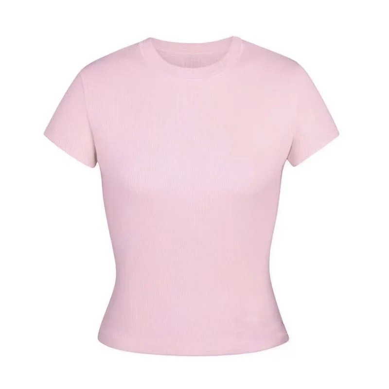 T588-1104 Short sleeved comfortable and beautiful solid color - Image 13