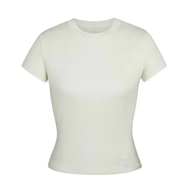 T588-1104 Short sleeved comfortable and beautiful solid color - Image 3