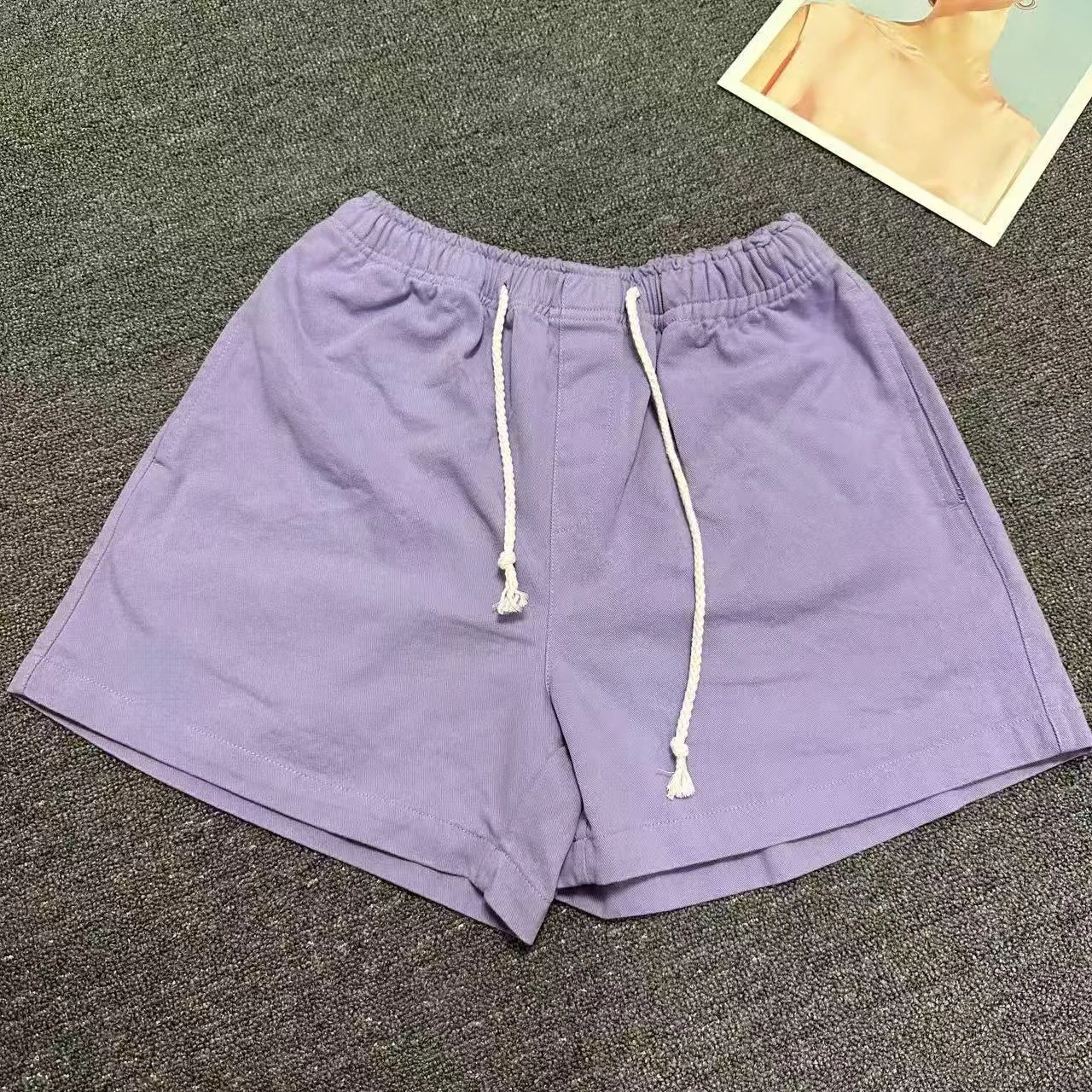 T588-1112 Summer shorts fresh and versatile drawstring casual - Image 7