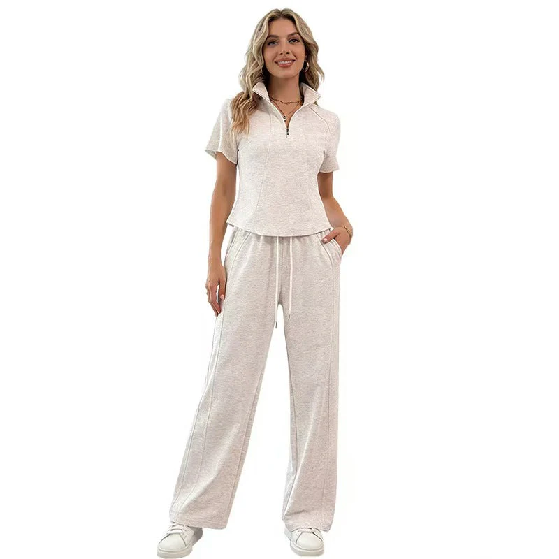 T588-1143 Half zip sports and leisure set - Image 2