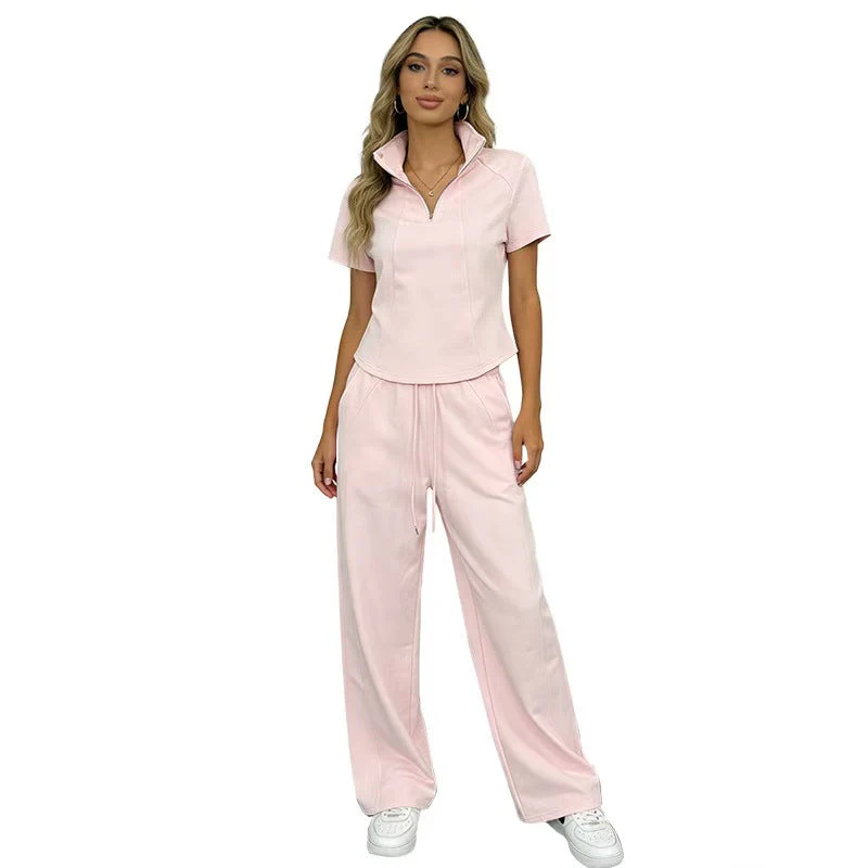 T588-1143 Half zip sports and leisure set - Image 3