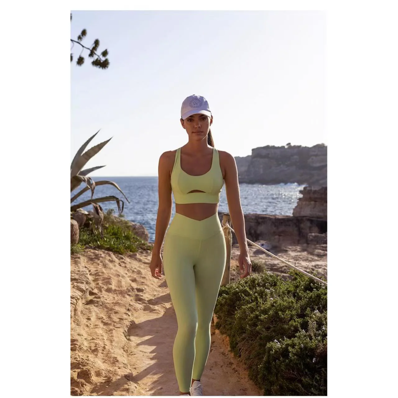T588-117   Summer Tight Short Yoga Suit Sports Set - Image 3