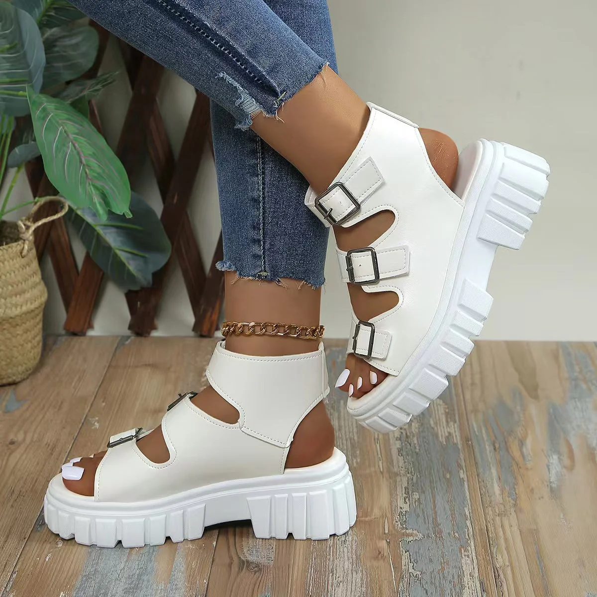 T588-1176  Casual versatile sandals - Image 2