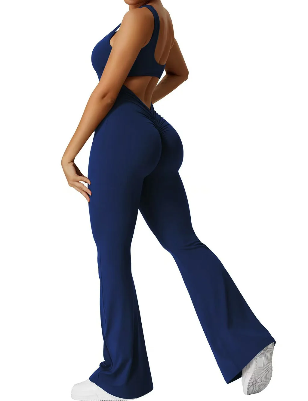 T588-1182  Jumpsuit backless yoga suit