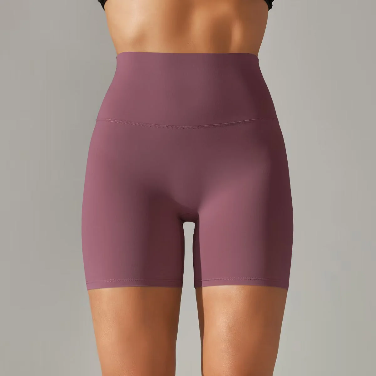 T588-131 Women's shorts, three part pants, high waist, tight fitting, elastic sports and fitness pants - Image 11
