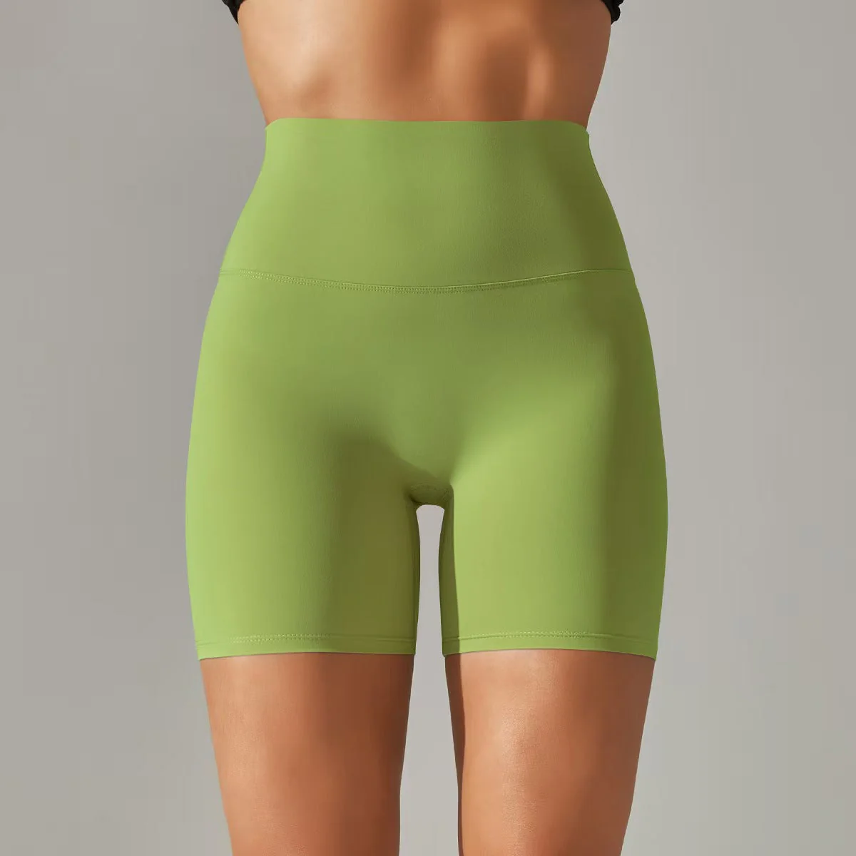 T588-131 Women's shorts, three part pants, high waist, tight fitting, elastic sports and fitness pants - Image 12