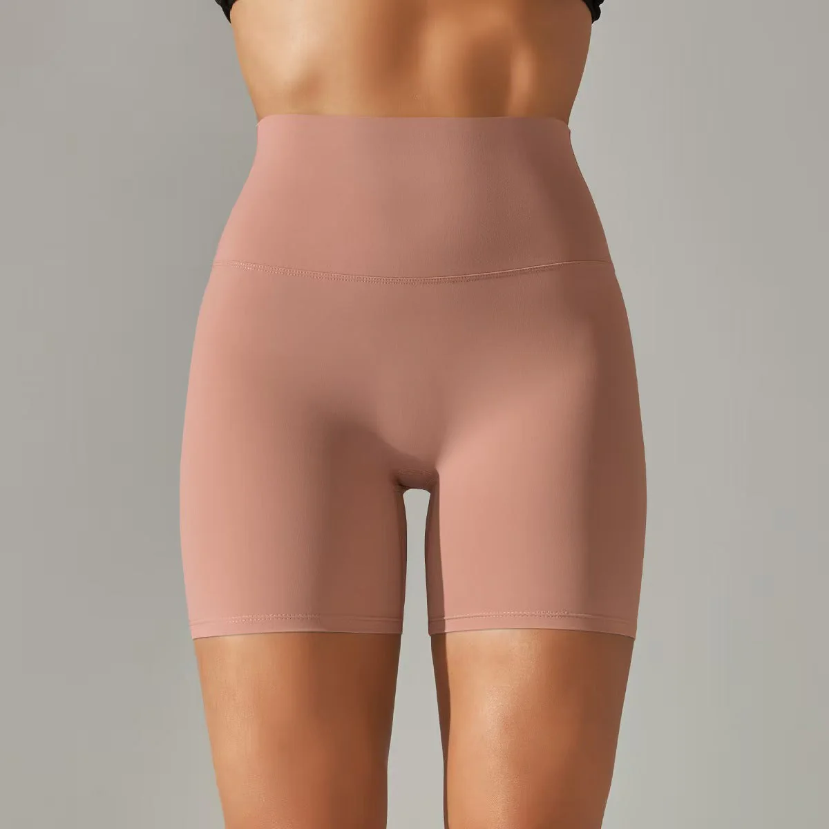T588-131 Women's shorts, three part pants, high waist, tight fitting, elastic sports and fitness pants - Image 13