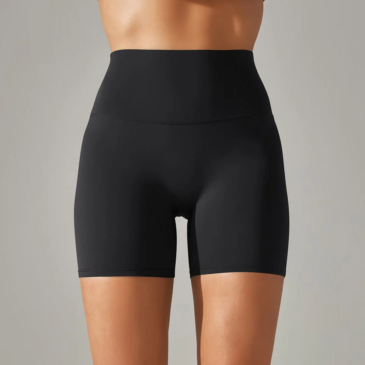 T588-131 Women's shorts, three part pants, high waist, tight fitting, elastic sports and fitness pants - Image 14