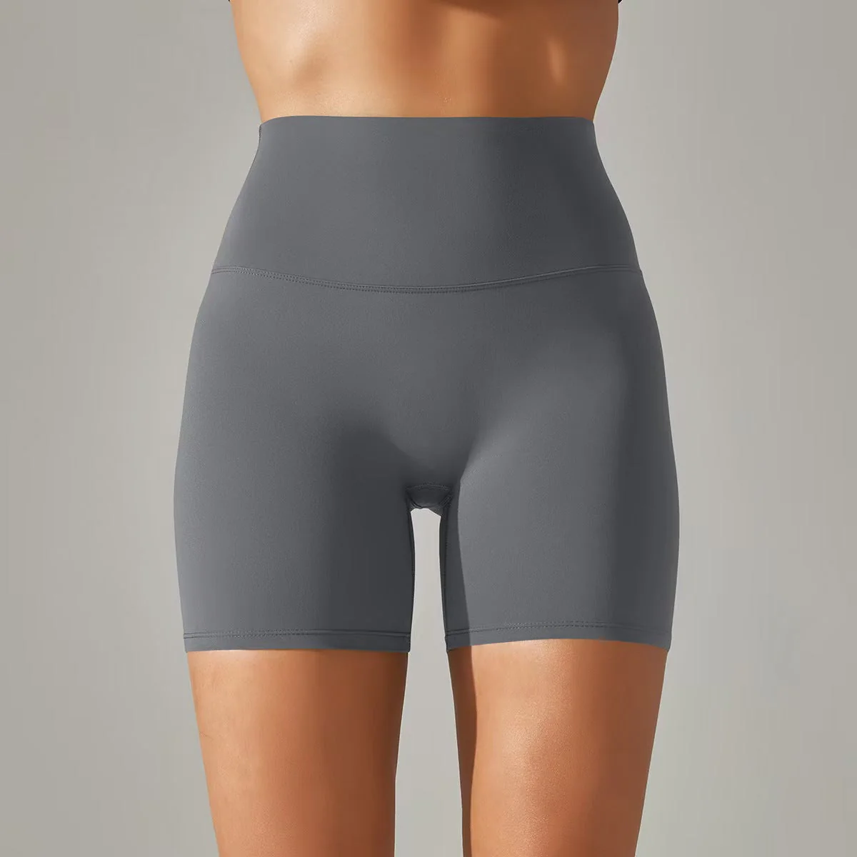 T588-131 Women's shorts, three part pants, high waist, tight fitting, elastic sports and fitness pants - Image 15