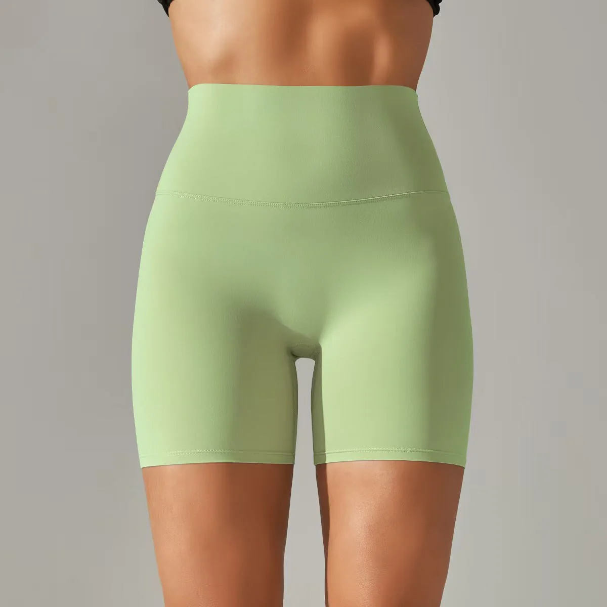 T588-131 Women's shorts, three part pants, high waist, tight fitting, elastic sports and fitness pants - Image 16