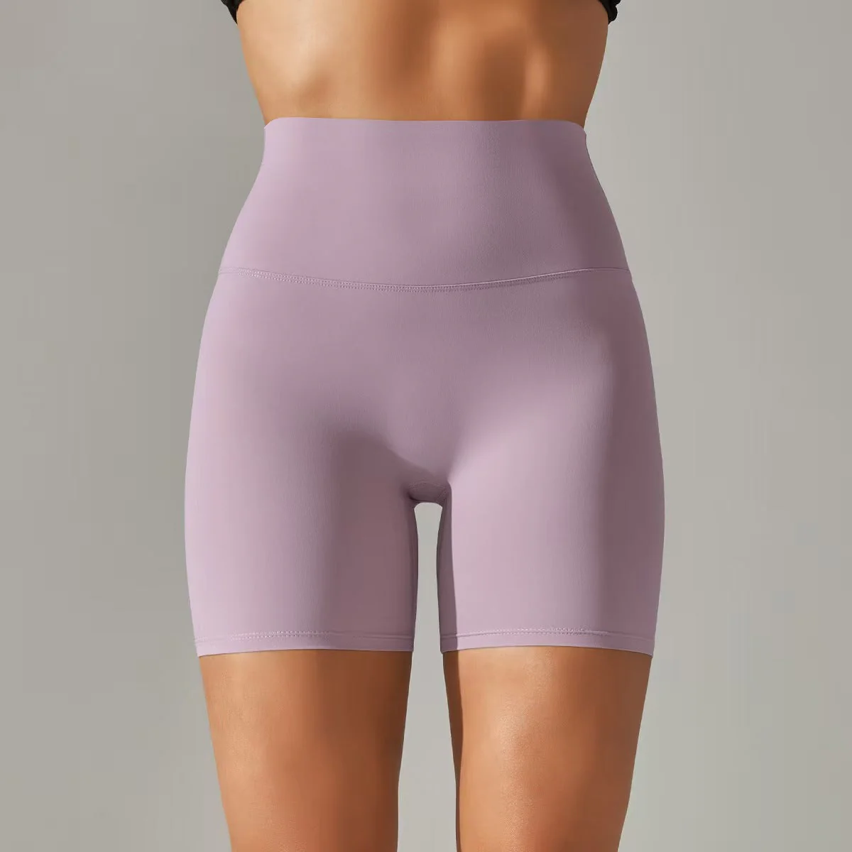 T588-131 Women's shorts, three part pants, high waist, tight fitting, elastic sports and fitness pants - Image 17