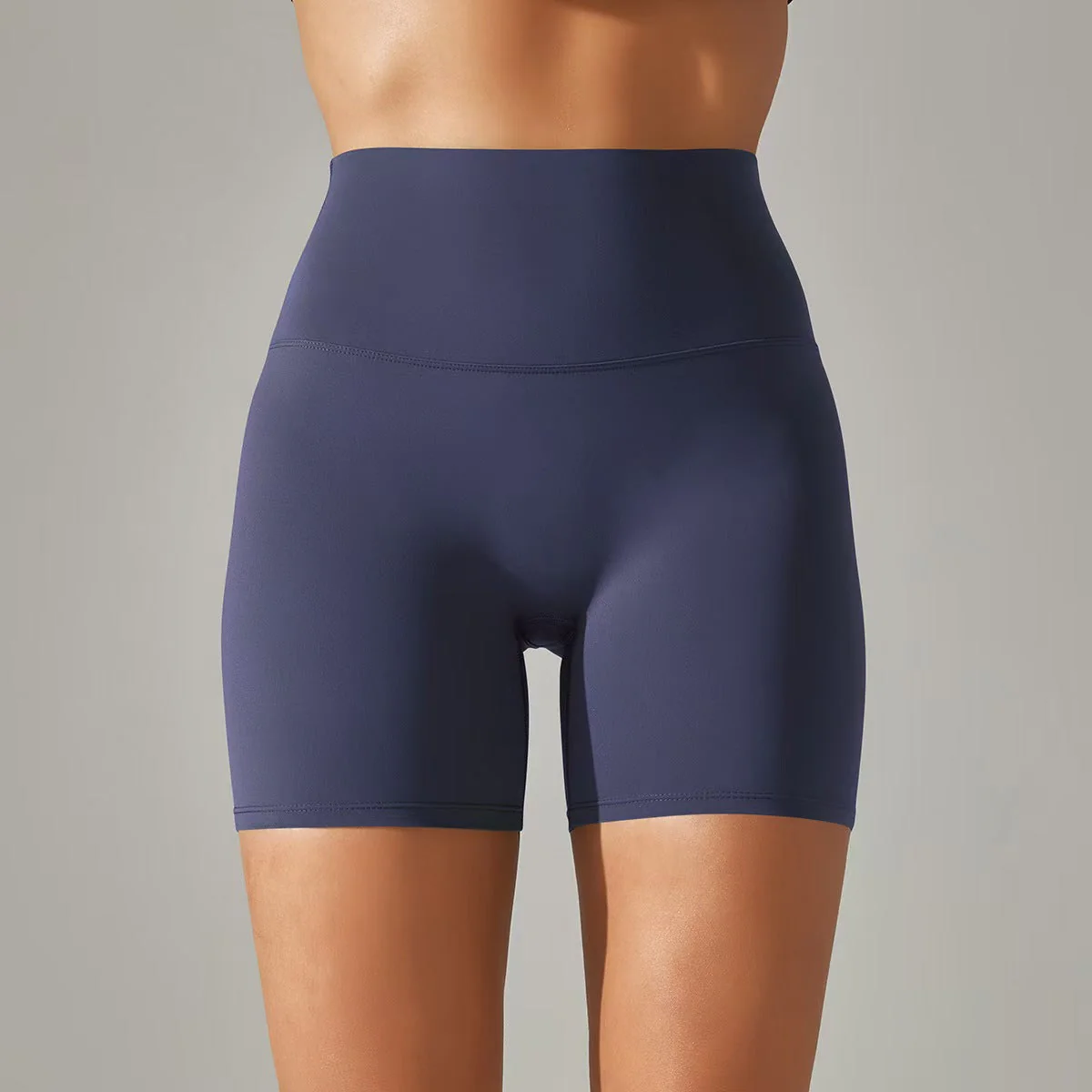T588-131 Women's shorts, three part pants, high waist, tight fitting, elastic sports and fitness pants - Image 18