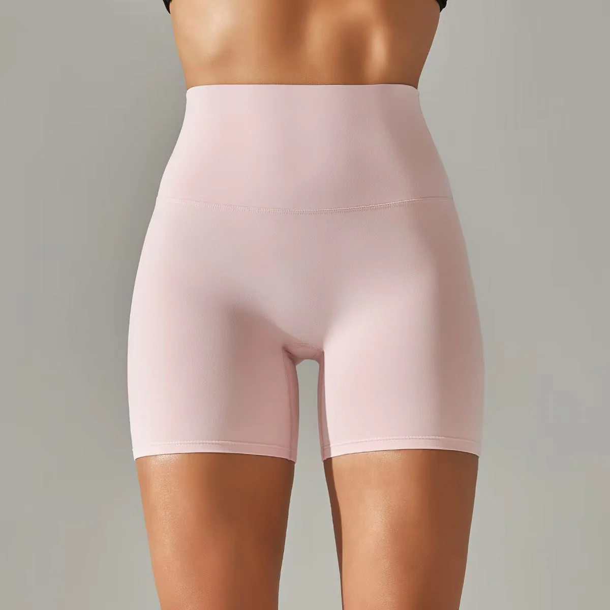 T588-131 Women's shorts, three part pants, high waist, tight fitting, elastic sports and fitness pants - Image 19