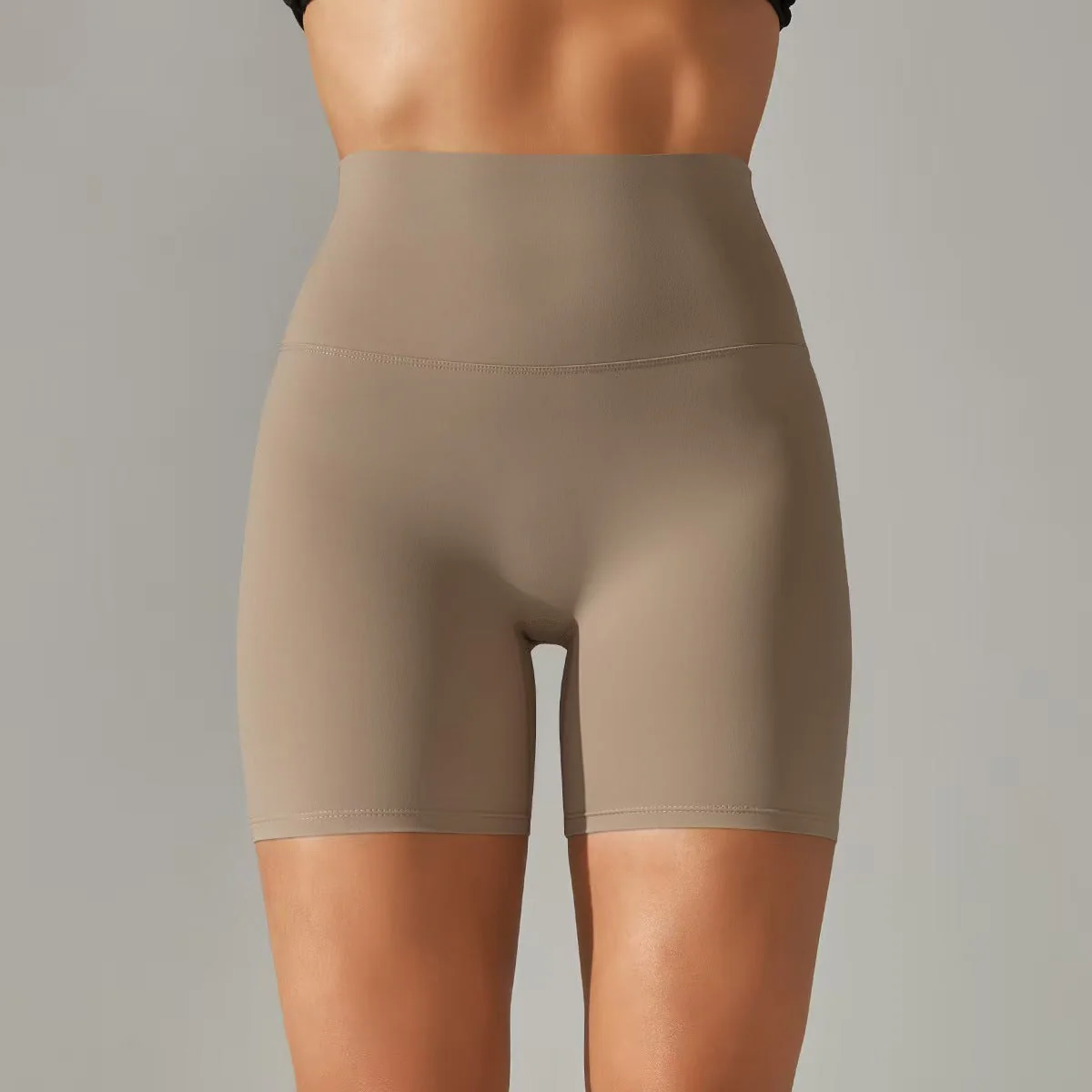 T588-131 Women's shorts, three part pants, high waist, tight fitting, elastic sports and fitness pants - Image 20