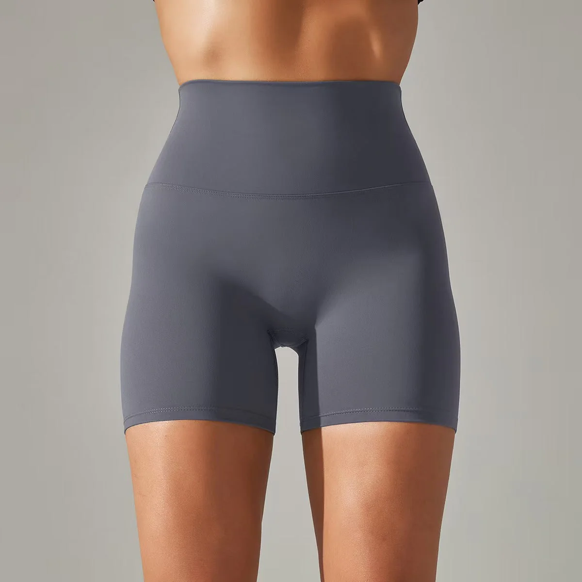 T588-131 Women's shorts, three part pants, high waist, tight fitting, elastic sports and fitness pants - Image 22