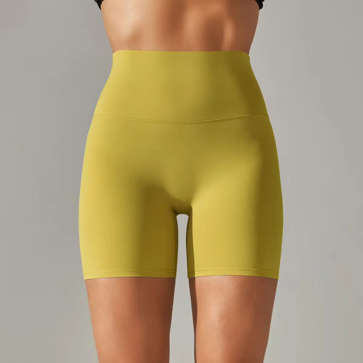 T588-131 Women's shorts, three part pants, high waist, tight fitting, elastic sports and fitness pants - Image 5