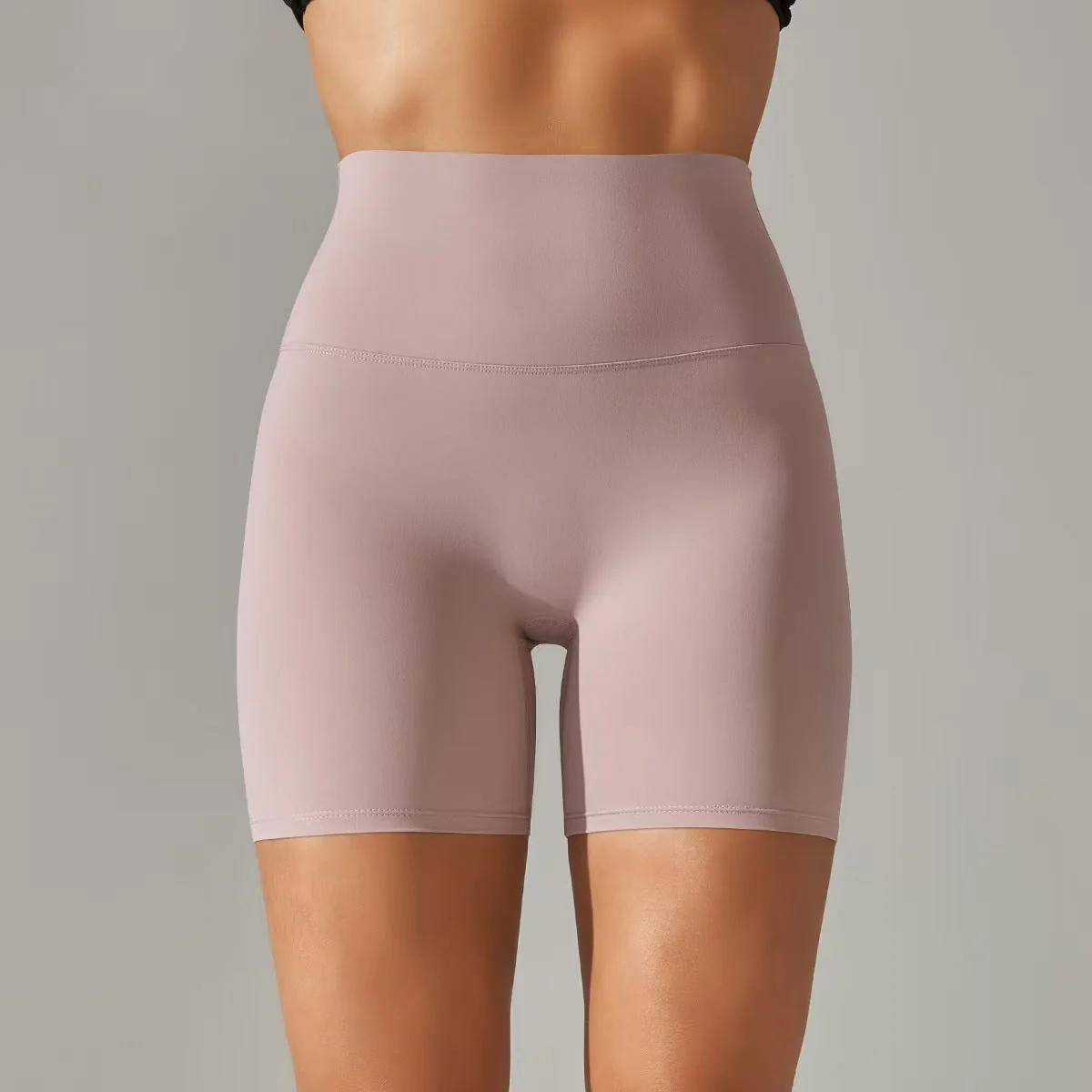 T588-131 Women's shorts, three part pants, high waist, tight fitting, elastic sports and fitness pants - Image 7