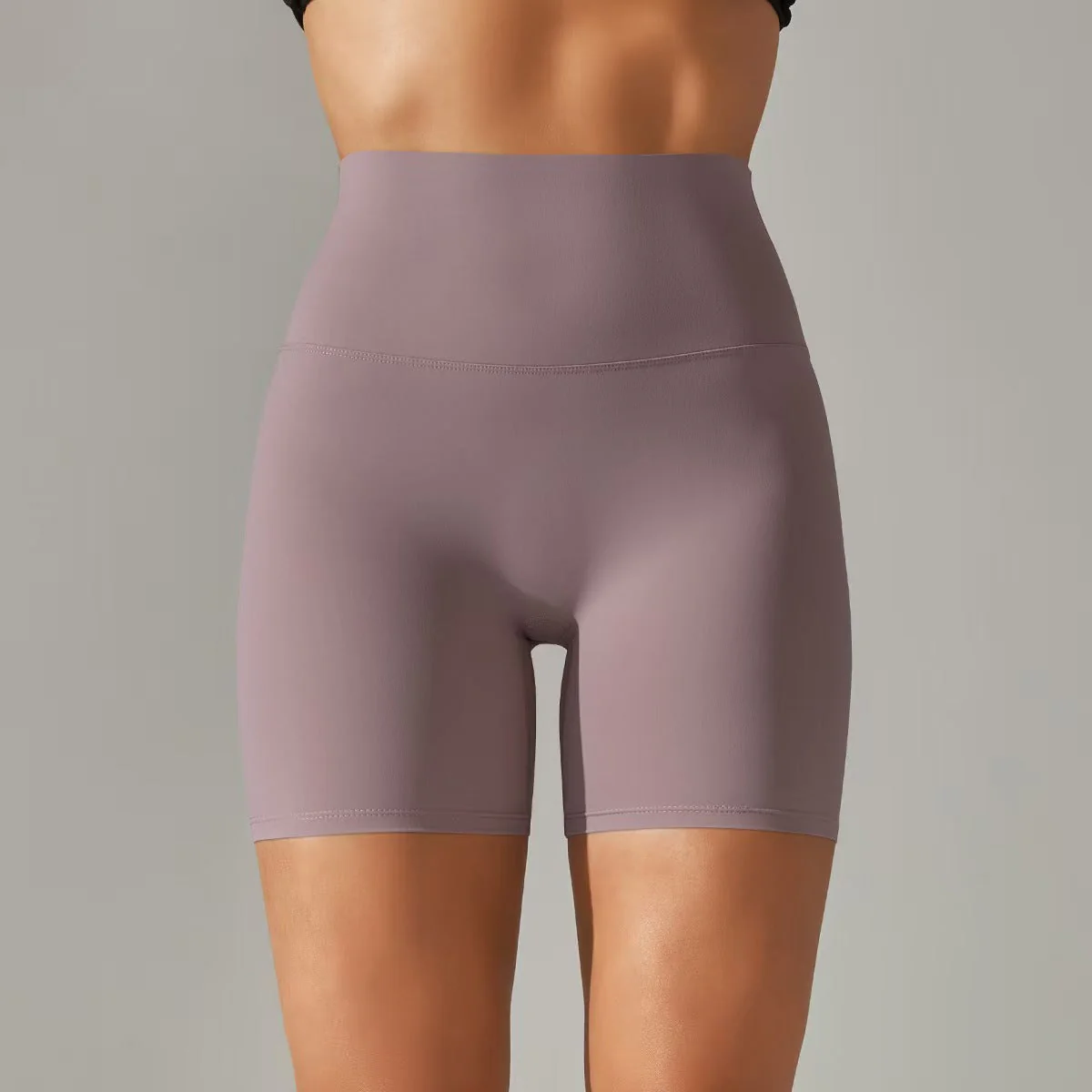 T588-131 Women's shorts, three part pants, high waist, tight fitting, elastic sports and fitness pants - Image 8
