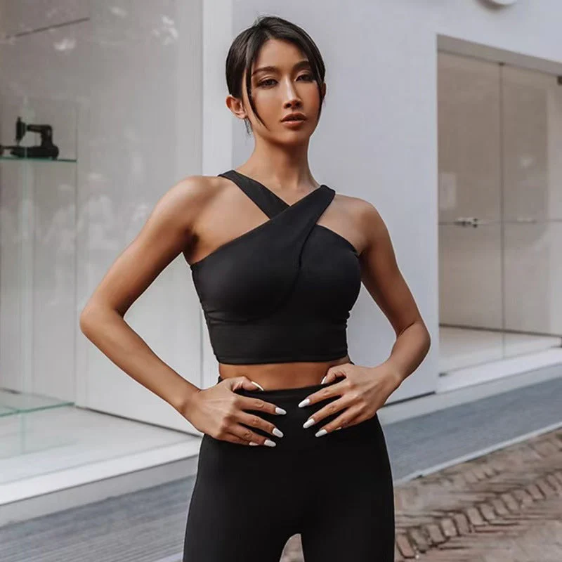 T588-317  High waisted yoga pants women's running fitness suit - Image 2
