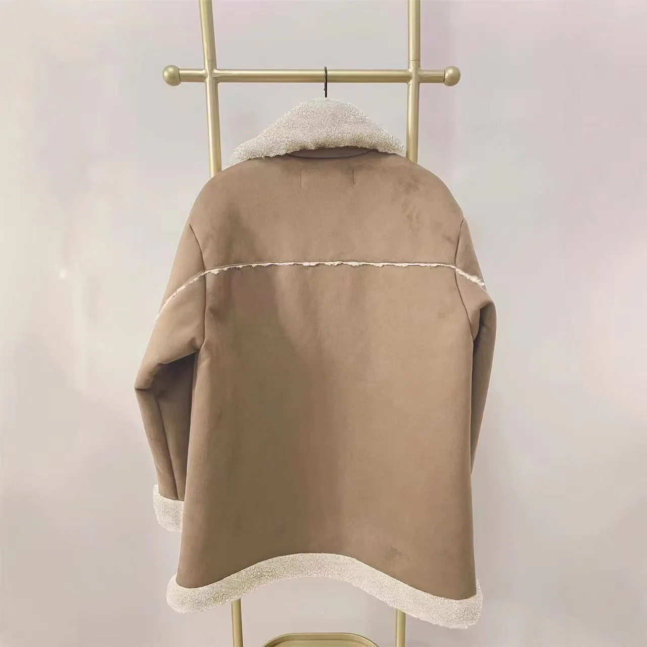 T588-485  Women's winter fur one-piece coat - Image 4