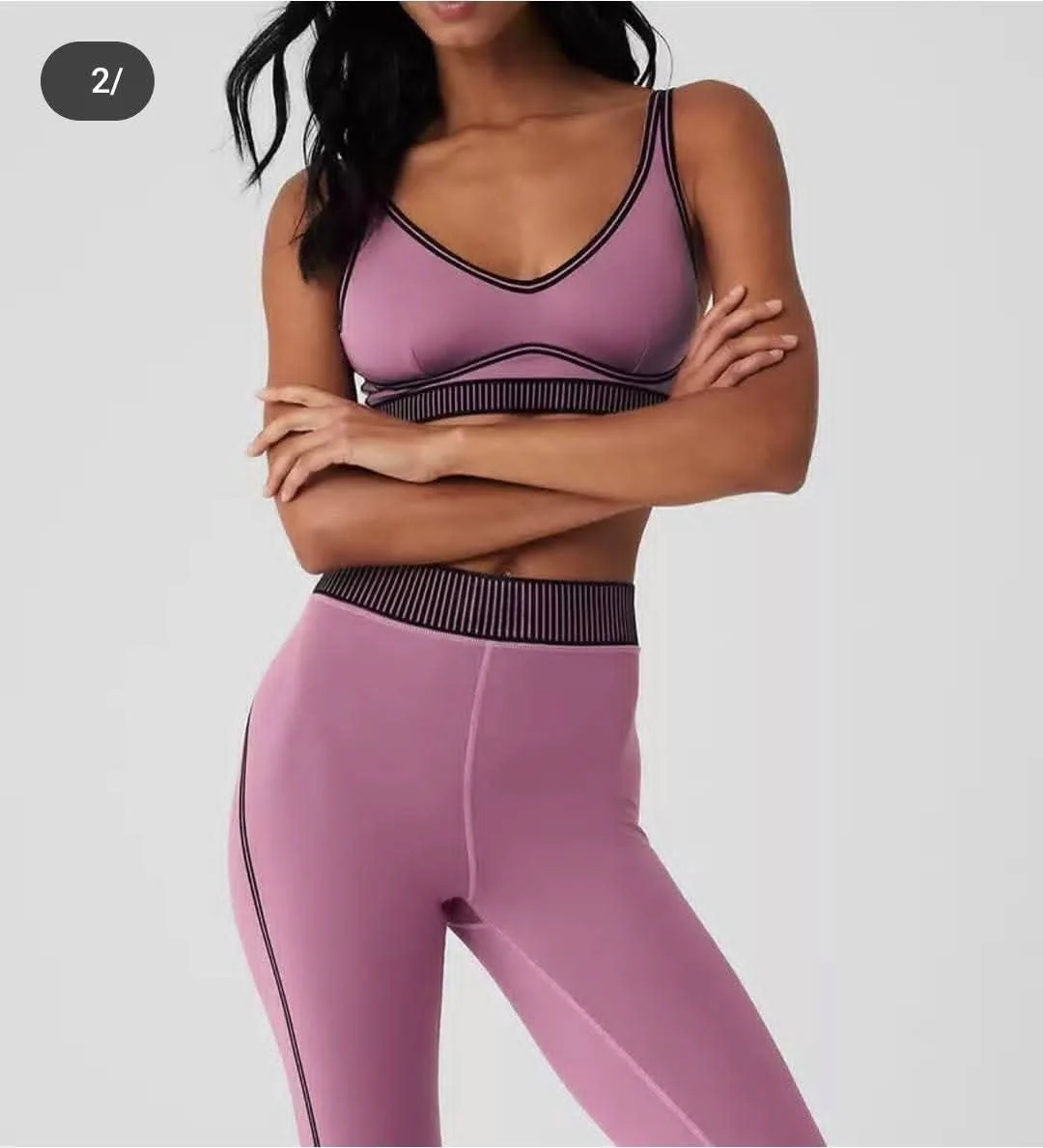 T588-512  Girls' fitness set sportswear - Image 3