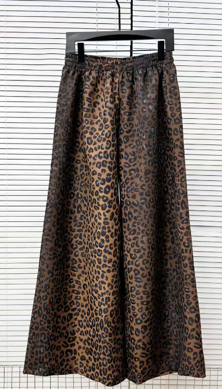 T588-660   Leopard print pants, loose and casual - Image 2
