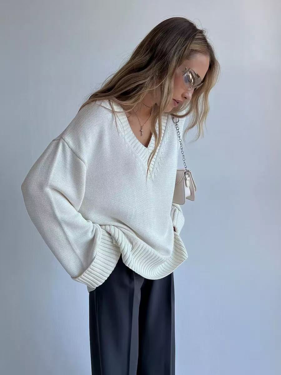 T588-740   Fashion women's tops, colored sweaters, knitted for autumn and winter - Image 4