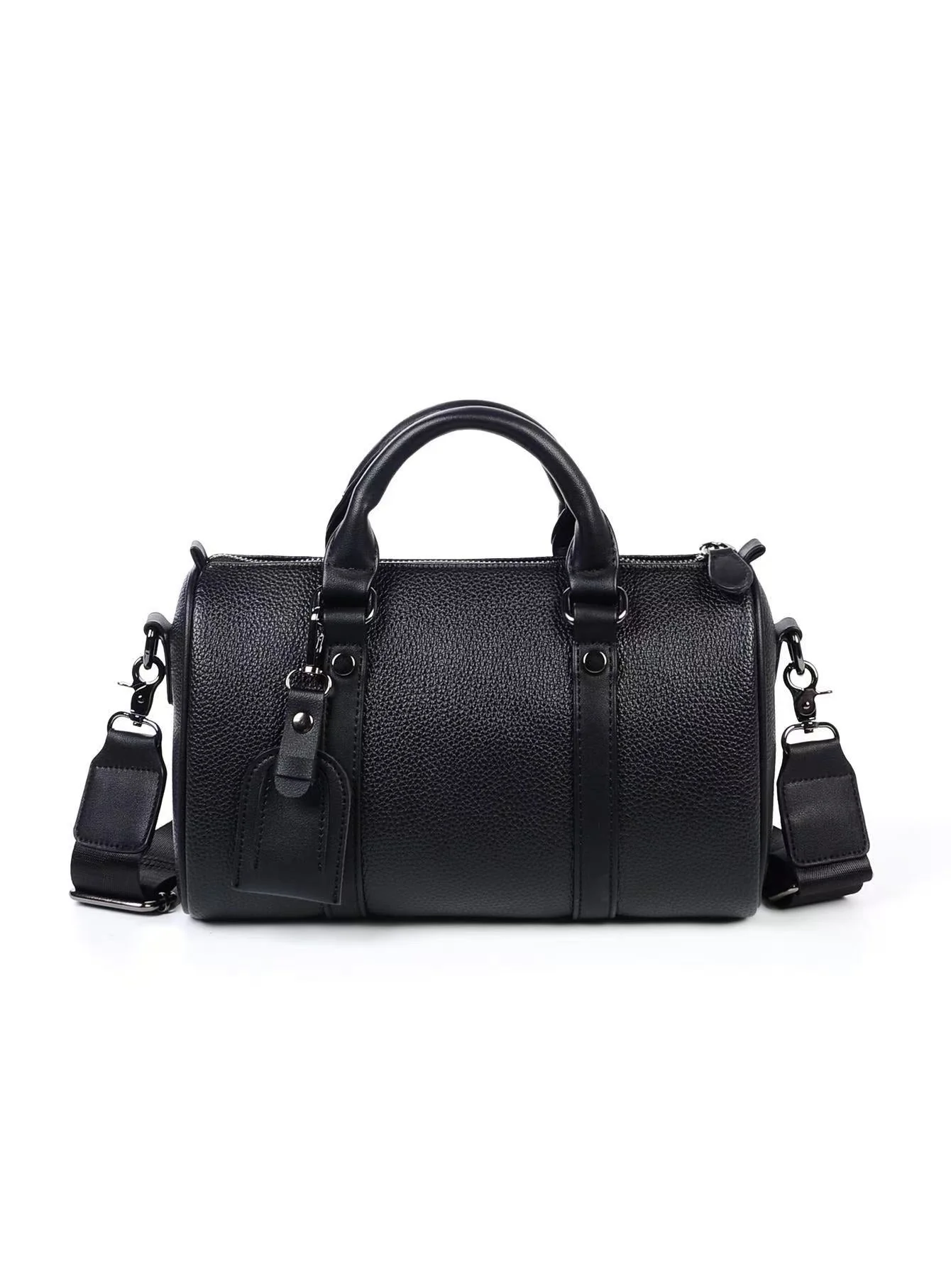 T588-741   Handbag, stylish and beautiful, all black leather