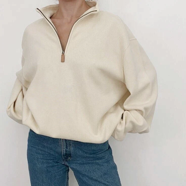 T588-783 Half zip pullover long sleeve