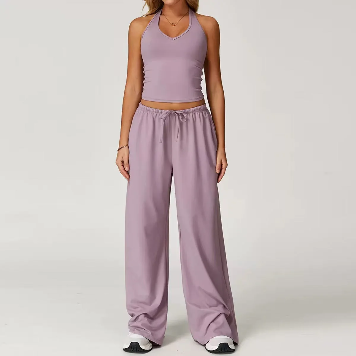 T588-805  Yoga exercise set for women - Image 3