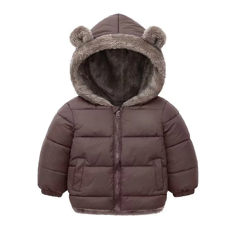 T588-813 Children's lamb wool cotton coat jacket - Image 10