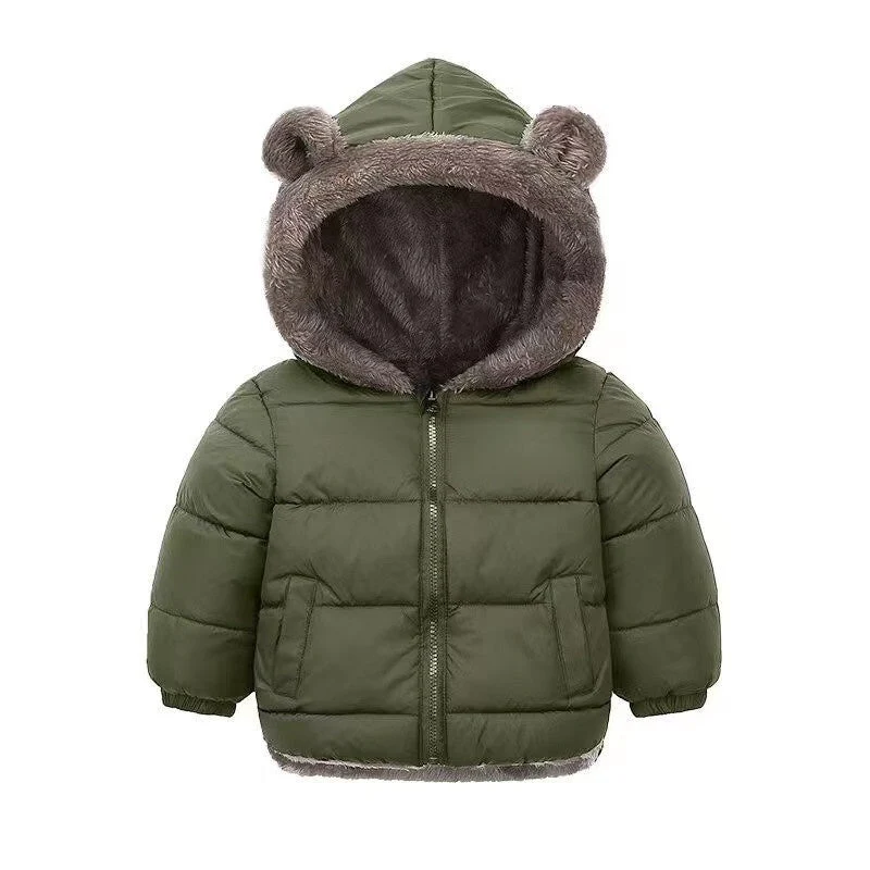T588-813 Children's lamb wool cotton coat jacket - Image 11