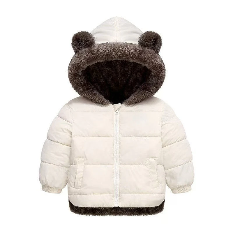 T588-813 Children's lamb wool cotton coat jacket - Image 2