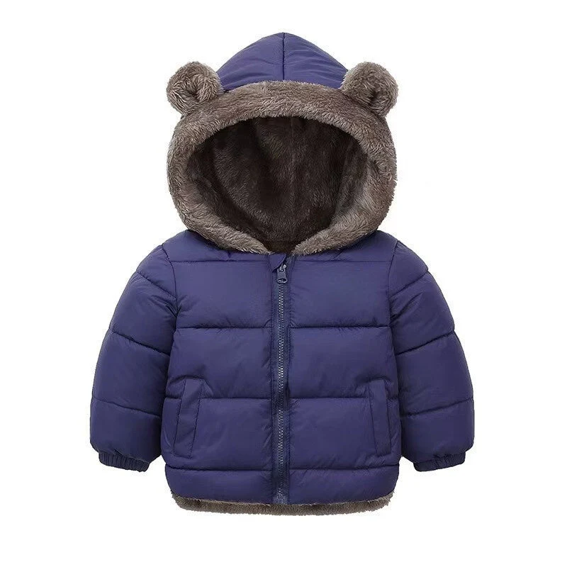 T588-813 Children's lamb wool cotton coat jacket - Image 4