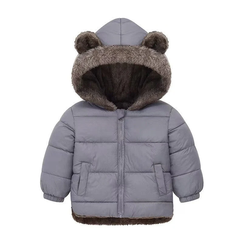 T588-813 Children's lamb wool cotton coat jacket - Image 5